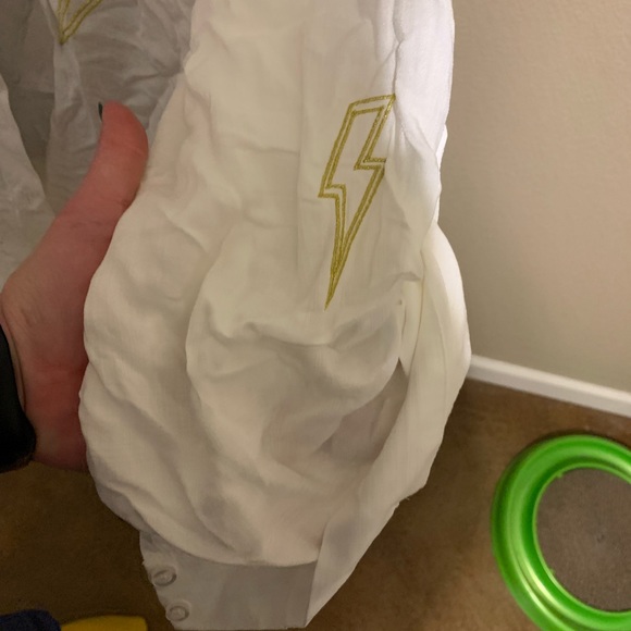 Torrid-DROP SHOULDER BUTTON-FRONT TOP - LIGHTNING WHITE - Picture 9 of 14